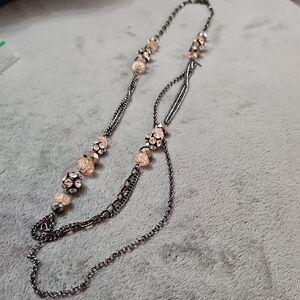 Simply Vera Vera Wang Necklace with Silver and Cream Accents